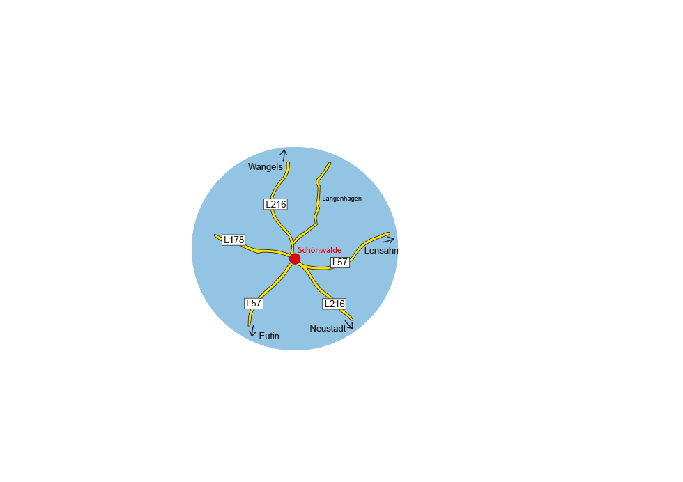 Anfahrt | Eutiner Straße 3 a, 23744 Schönwalde